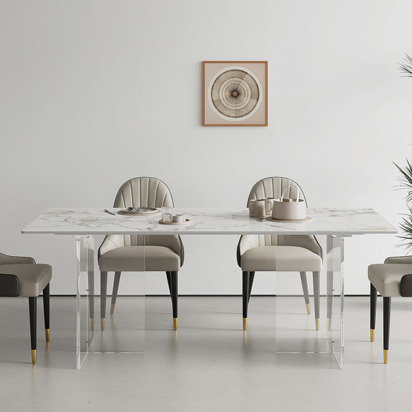 Wrought Studio Braisley 70.86'' Rectangular Sintered Stone Dining Table